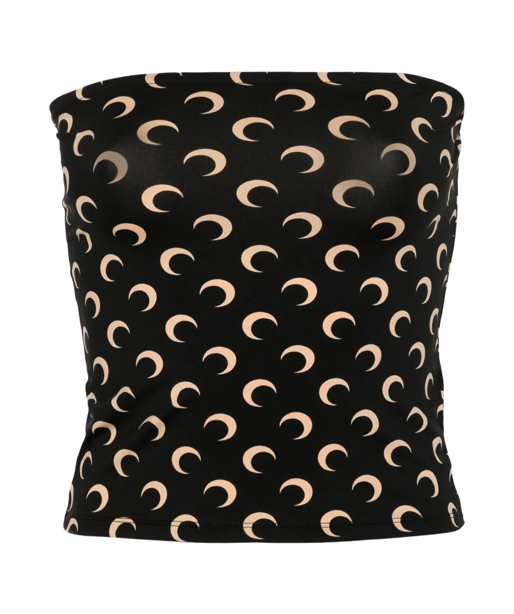 All-Over Moon Printed Top