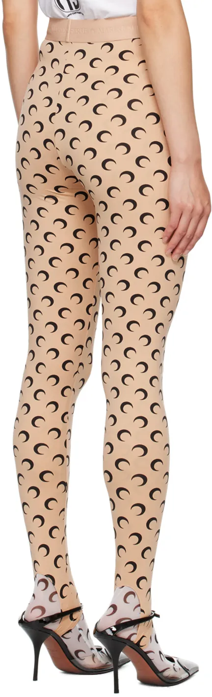 Moon Printed Skinny-Cut Leggings