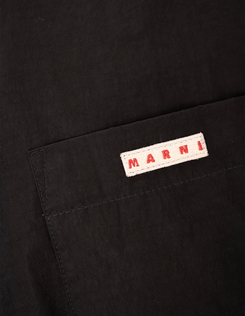 Logo Patch Curved Hem Shirt