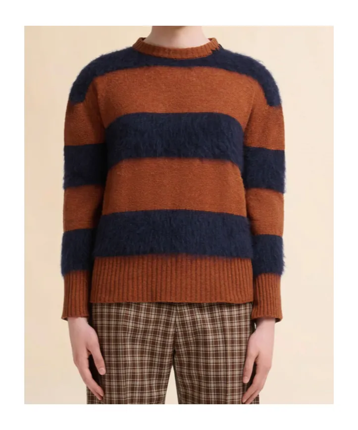 Striped Crewneck Knitted Jumper