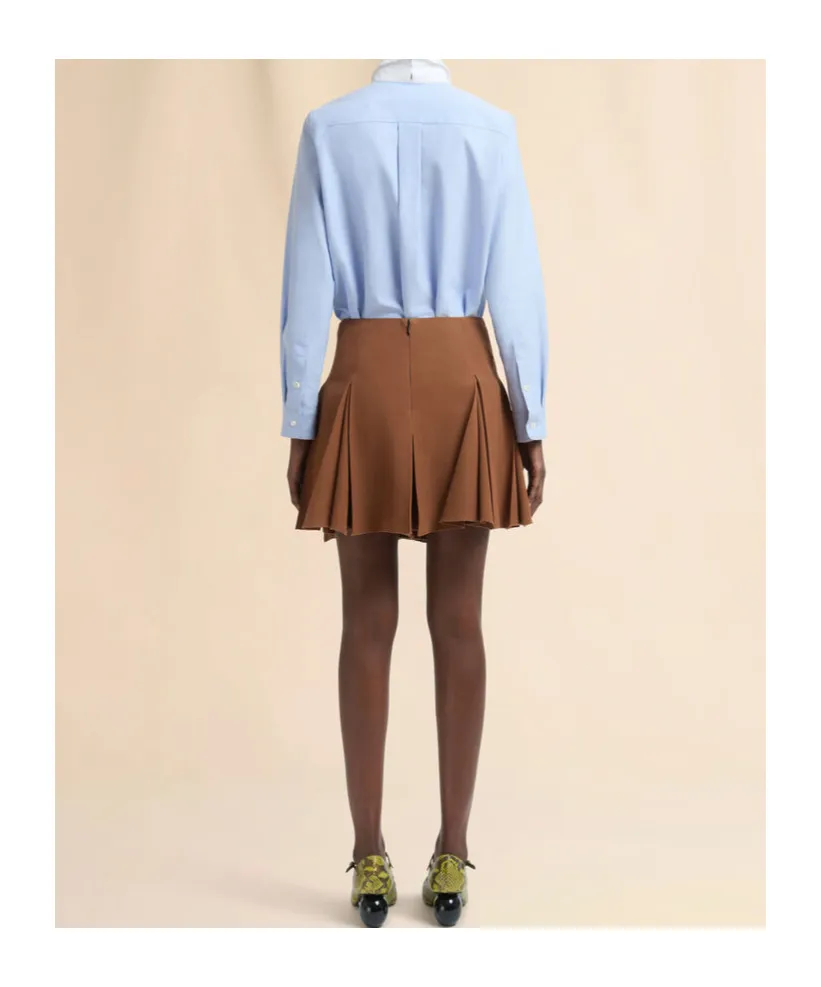 Pleated Mini Skirt
