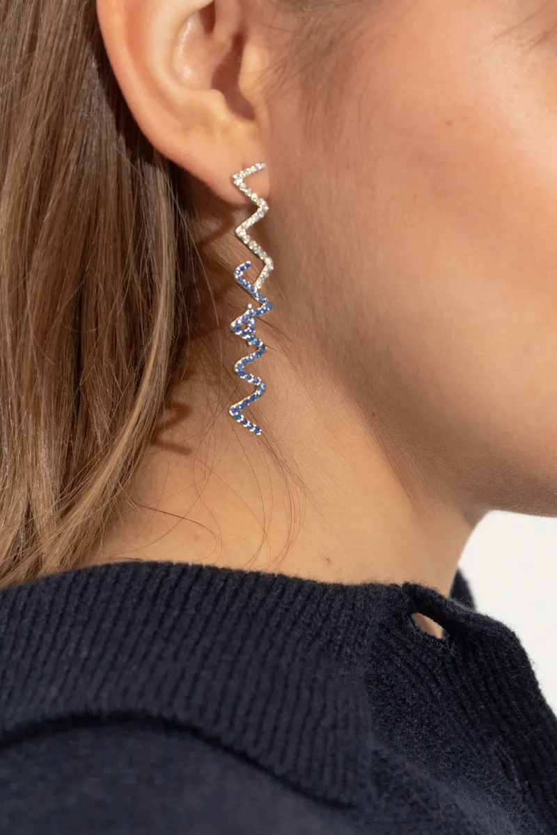 Symbol Embellished Logo Plaque Earrings