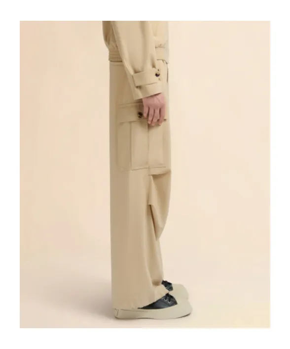 Draped Cargo Trousers