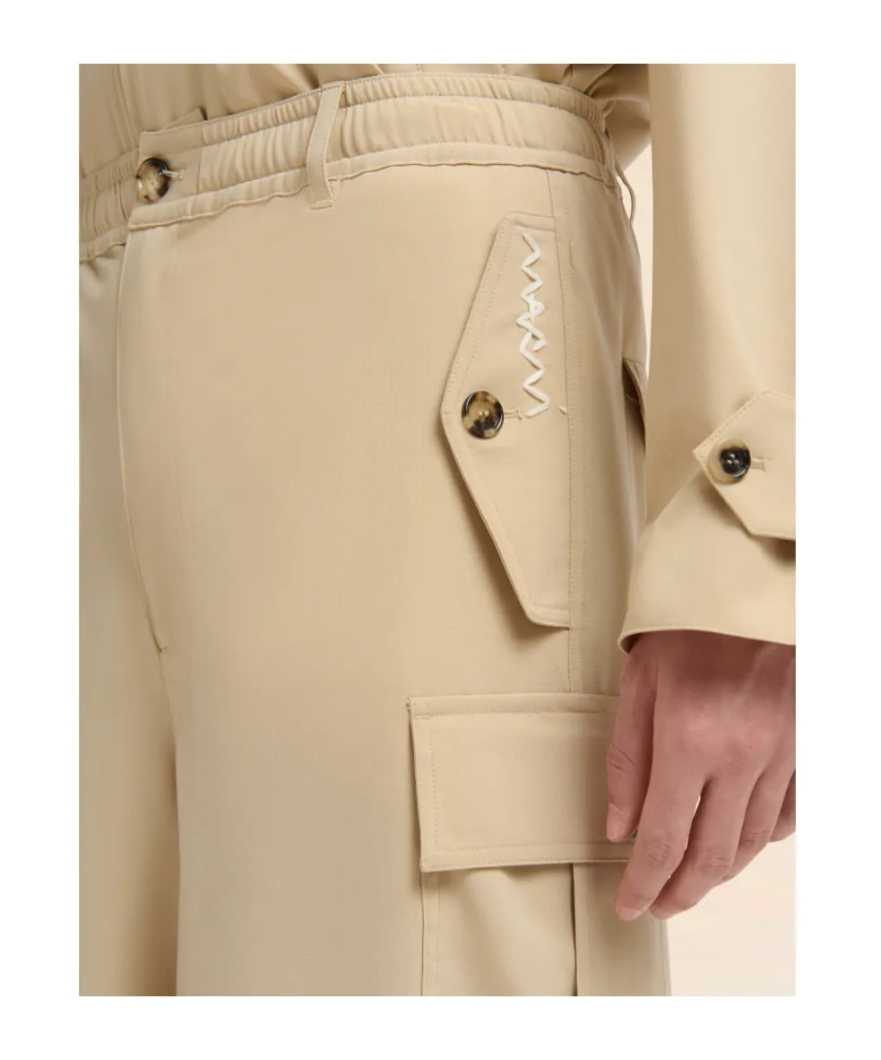 Draped Cargo Trousers