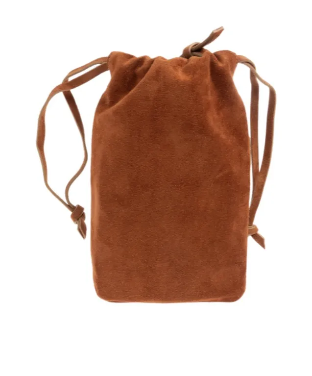 Logo Detailed Drawstring Phone Case