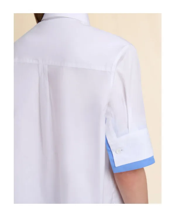 Poplin Shirt With Double Cuffs