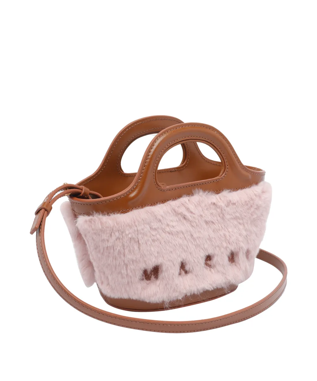 Tropicalia Micro Bag With Faux Fur Trim