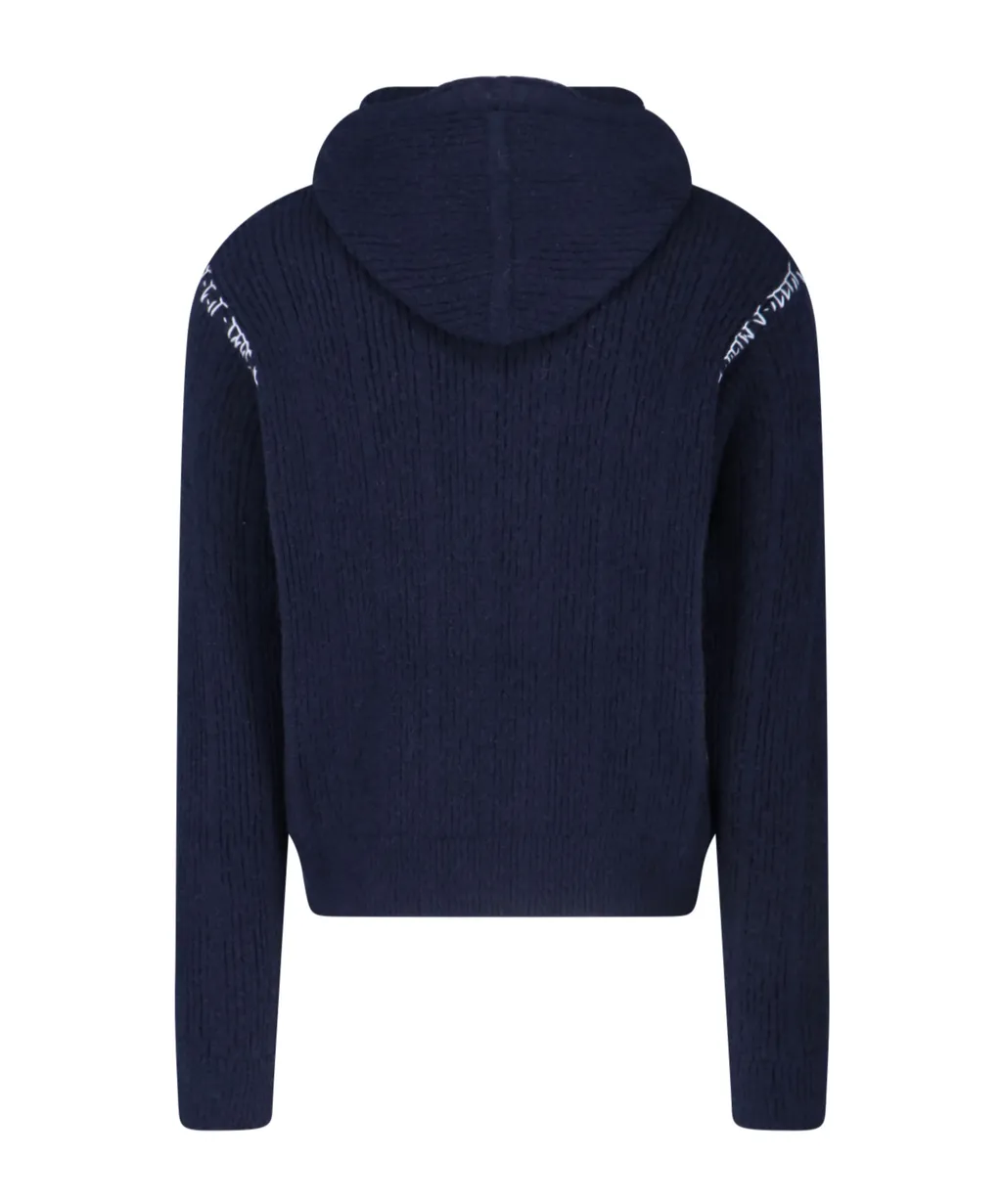Ribbed Zip-Up Hoodie