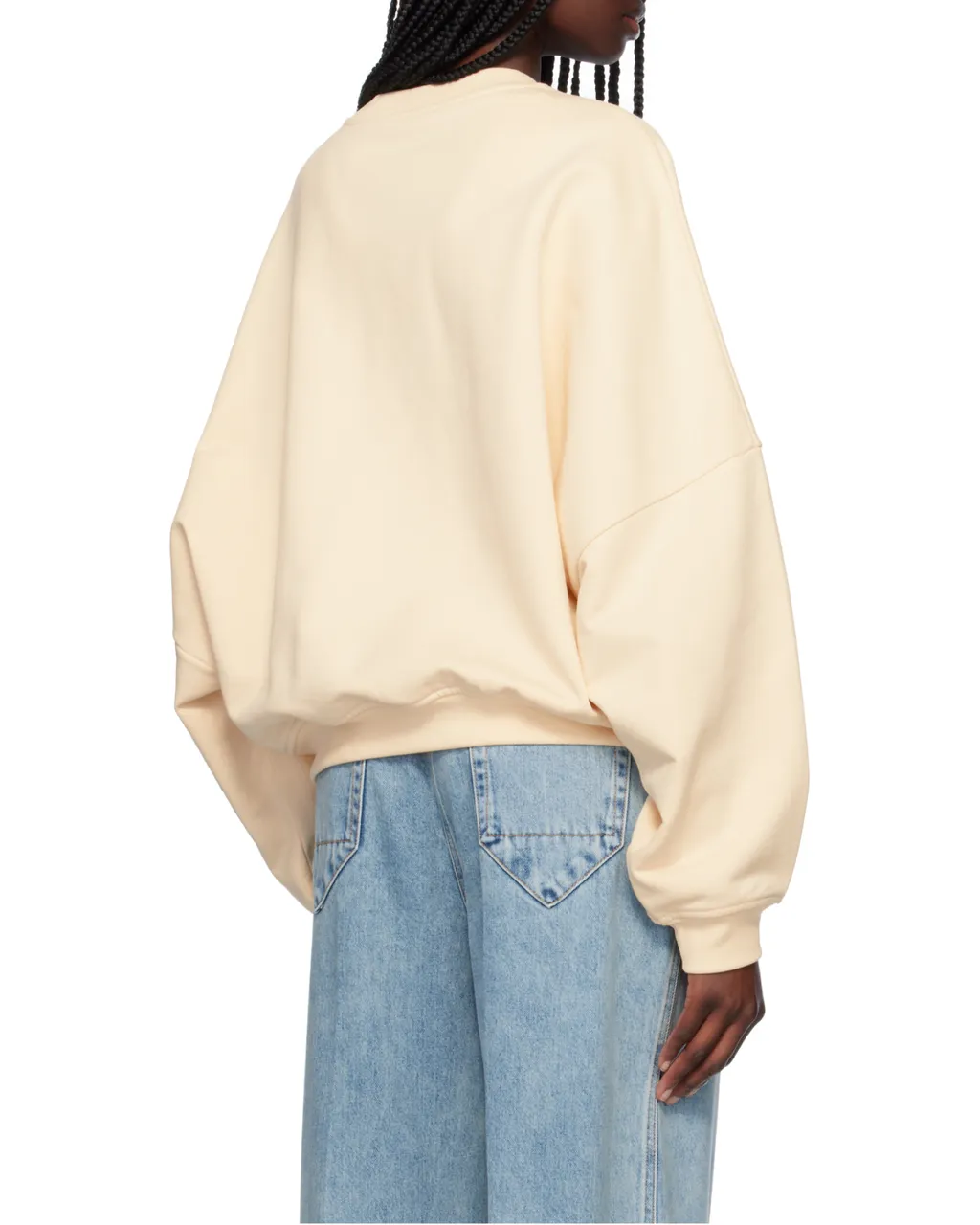Logo Printed Drop Shoulder Sweatshirt