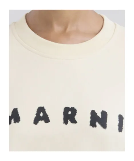 Logo Printed Drop Shoulder Sweatshirt