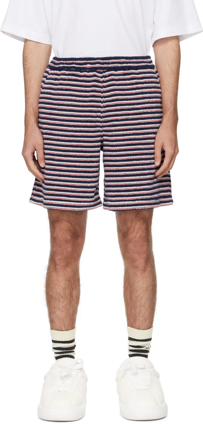 Striped Knee-Length Shorts