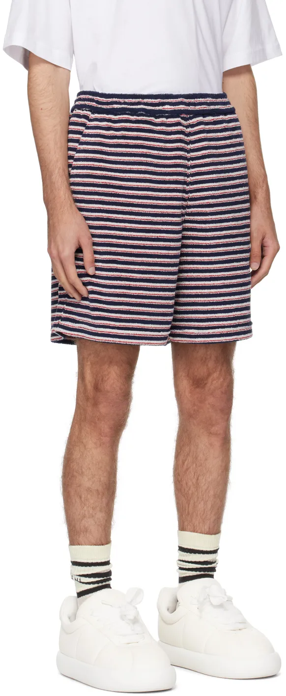 Striped Knee-Length Shorts