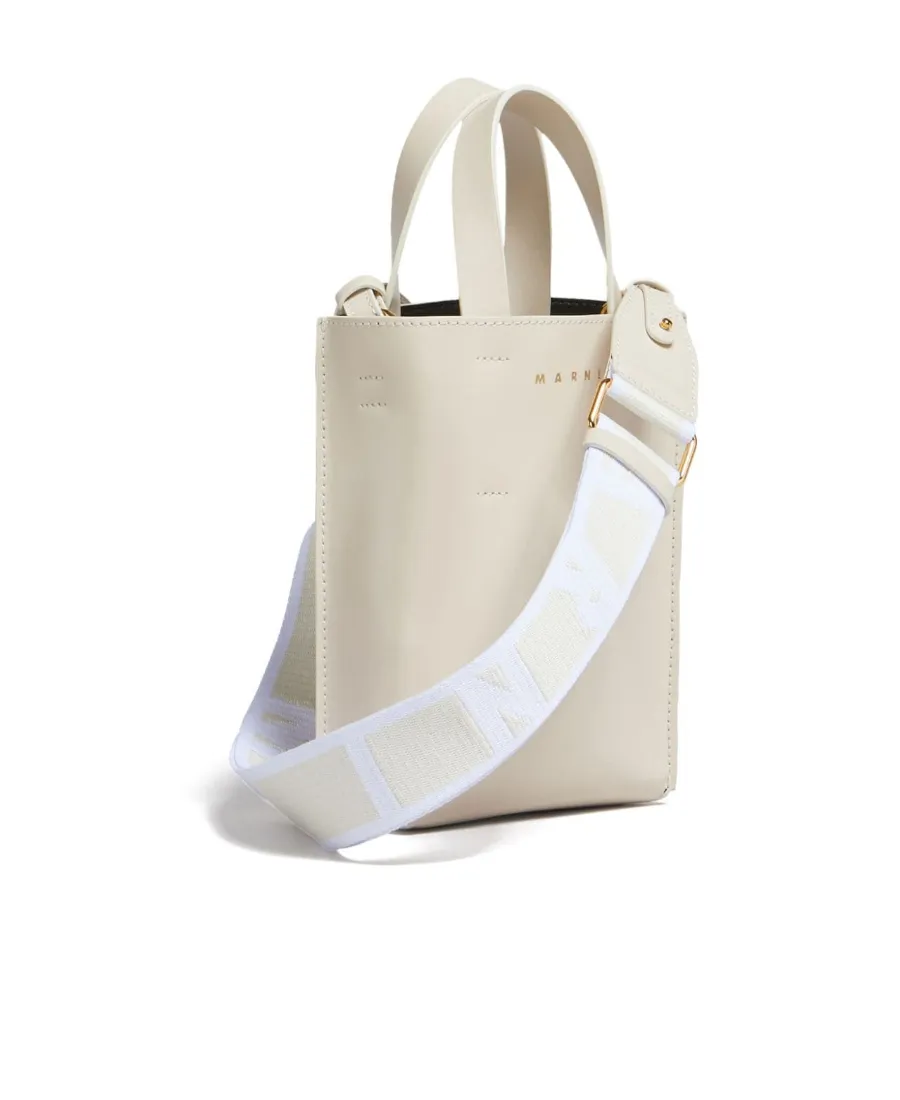 Logo Printed Top Handle Bag