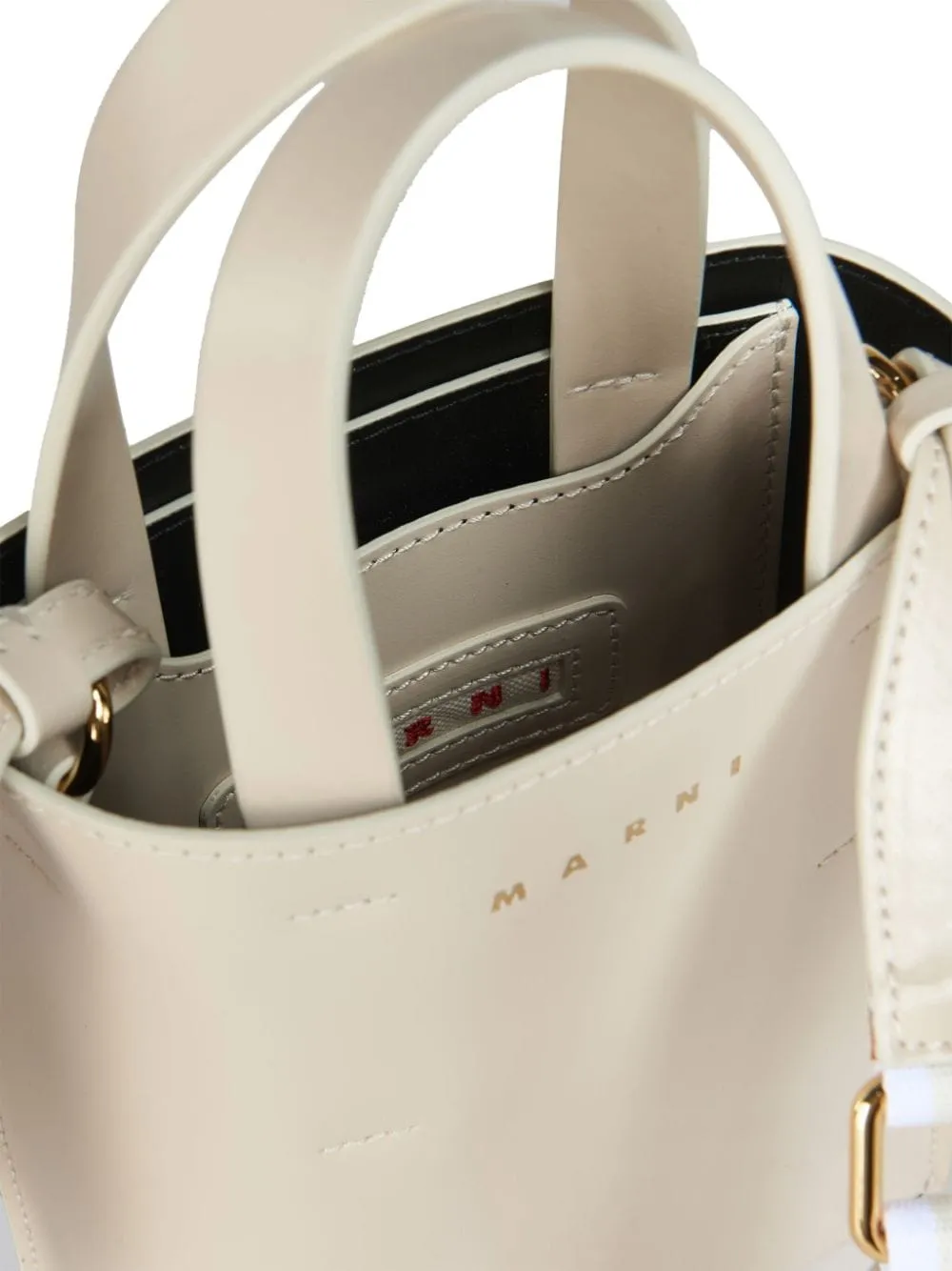 Logo Printed Top Handle Bag