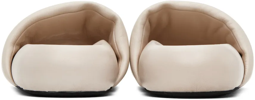 Padded Leather Slides