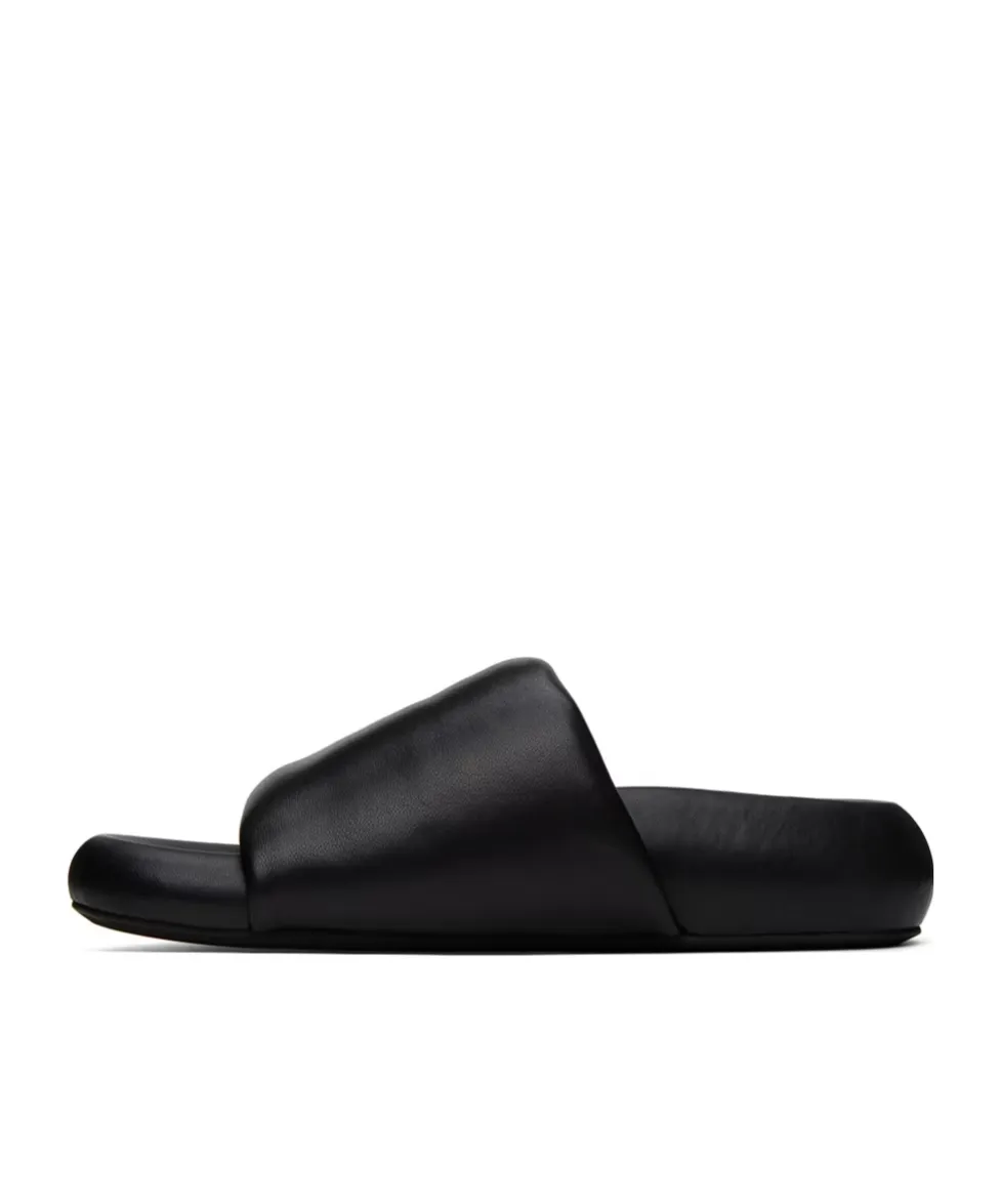 Open-Toed Flat Slippers