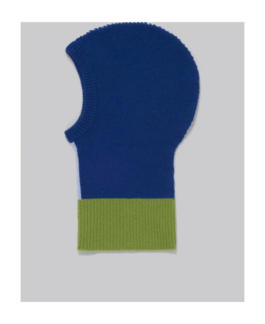 Colour-Block Cashmere Balaclava