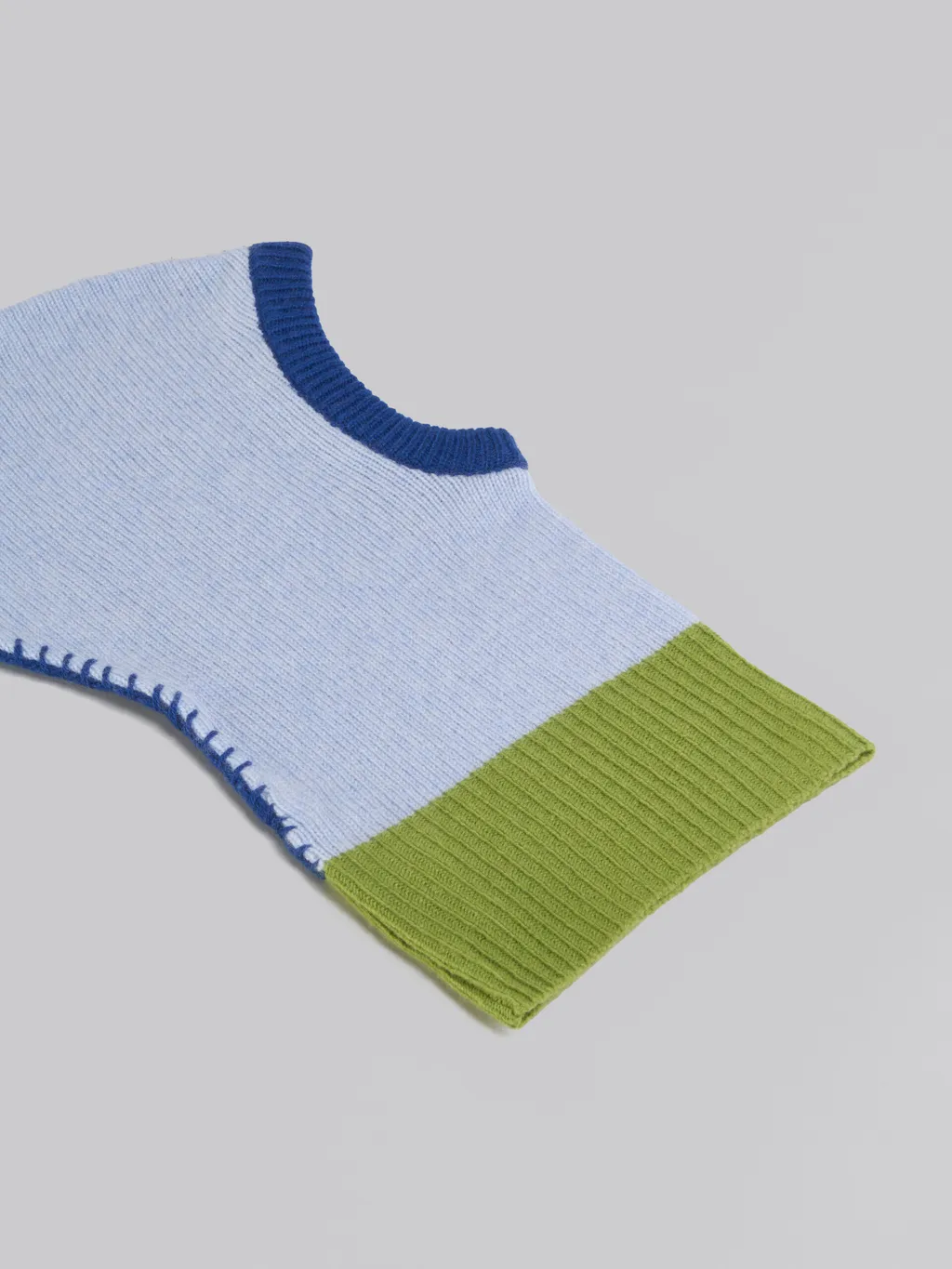 Colour-Block Cashmere Balaclava