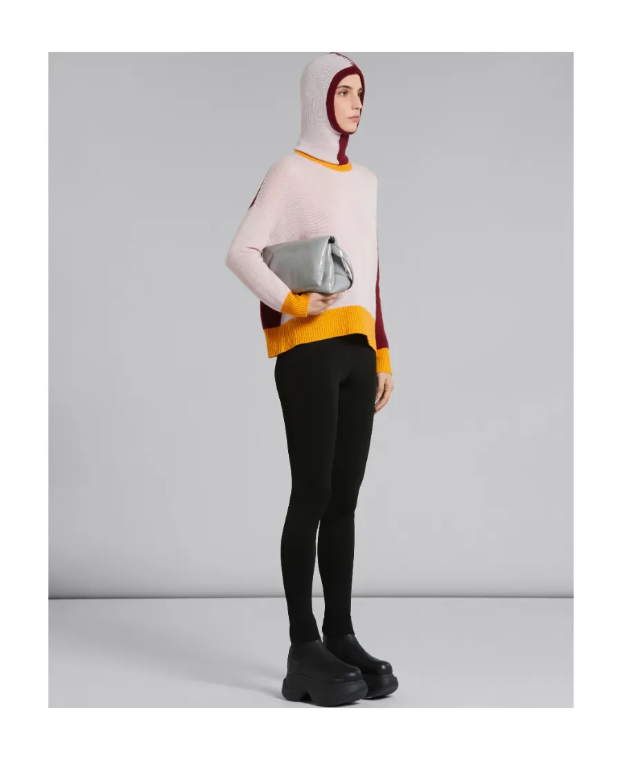 Color Blocked Crewneck Jumper