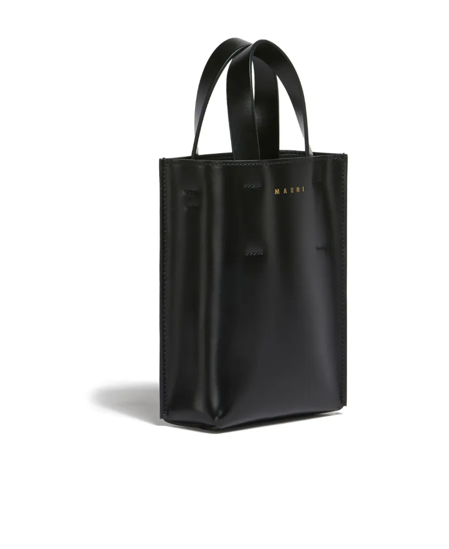 Logo Printed Top Handle Bag
