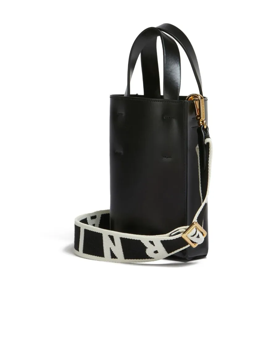 Logo Printed Top Handle Bag