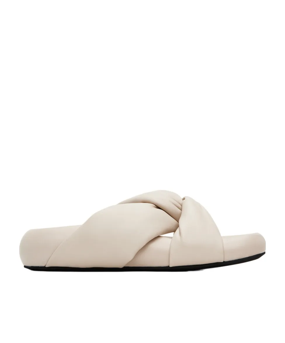 Twist Detailed Slip-On Sandals