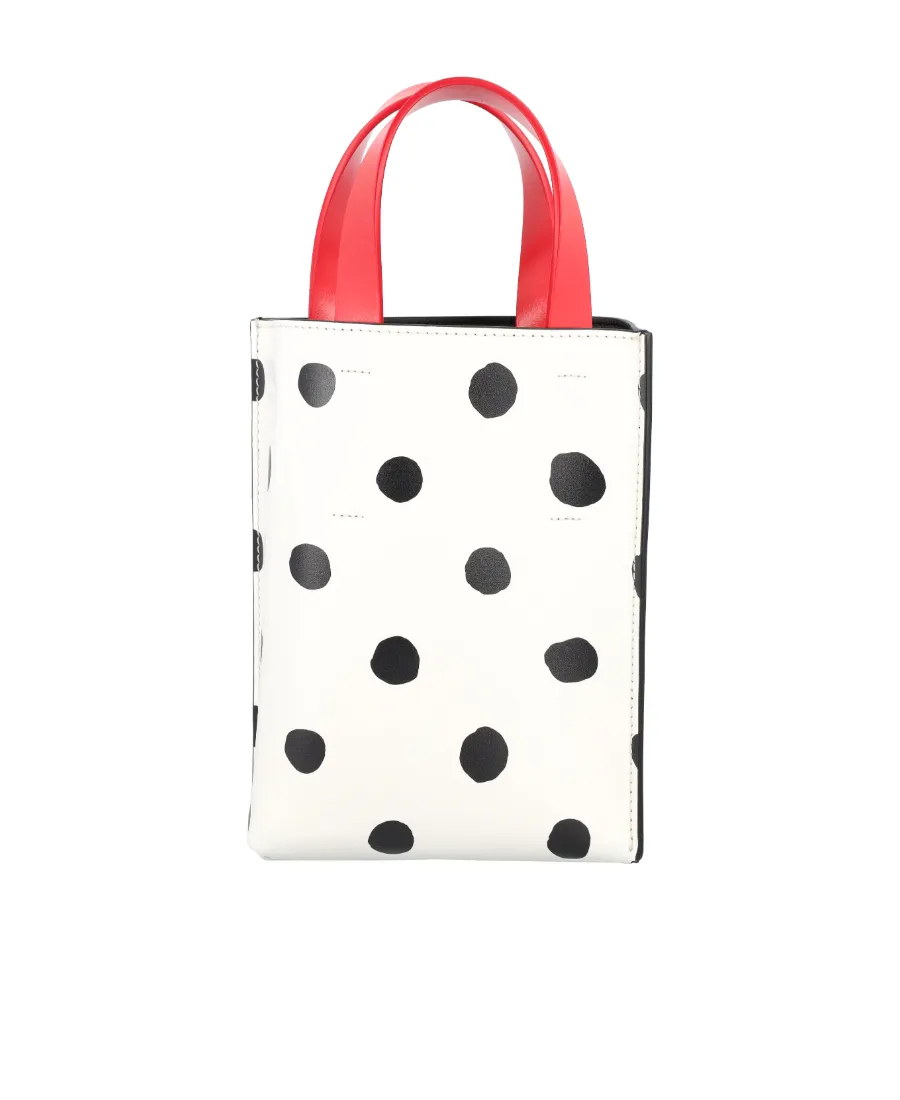 Polka Dot Printed Tote Bag