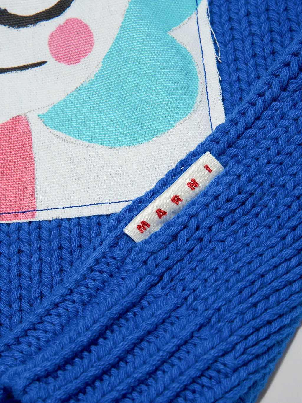 Cotton Blend Jumper With Printed Face