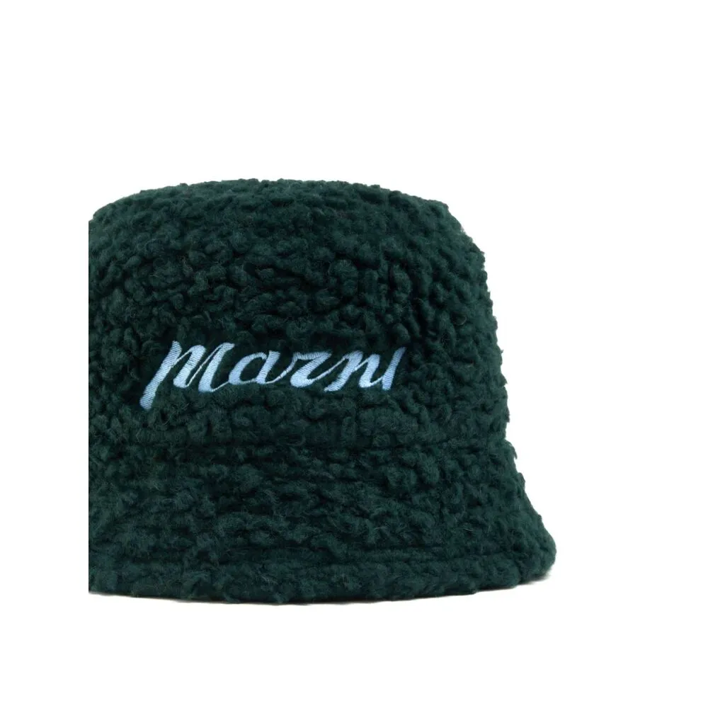 Teddy Bucket Hat With Embroidered Logo