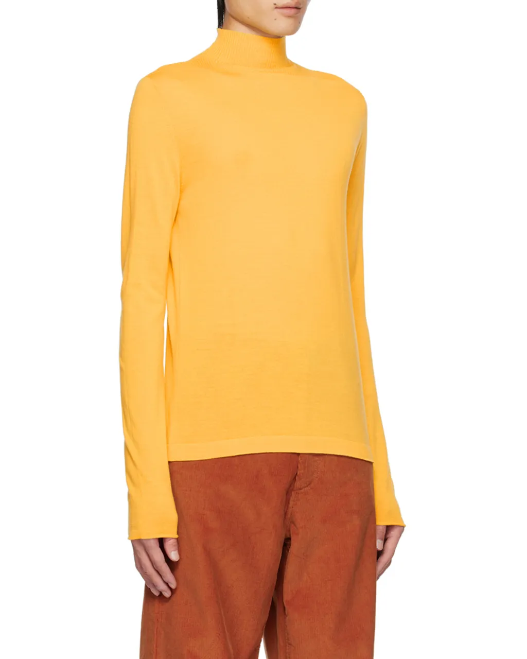 Long-Sleeved High-Neck Pullover