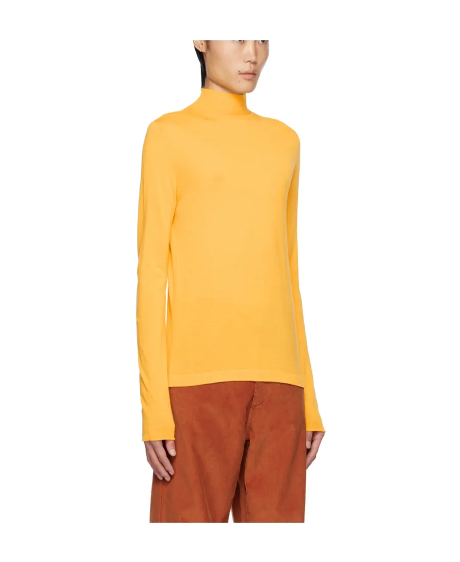 Long-Sleeved High-Neck Pullover