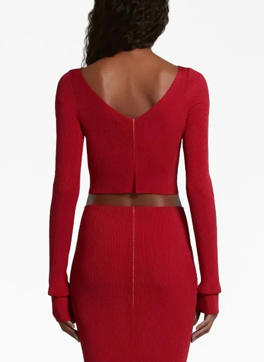 Knitted V-Neck Pullover