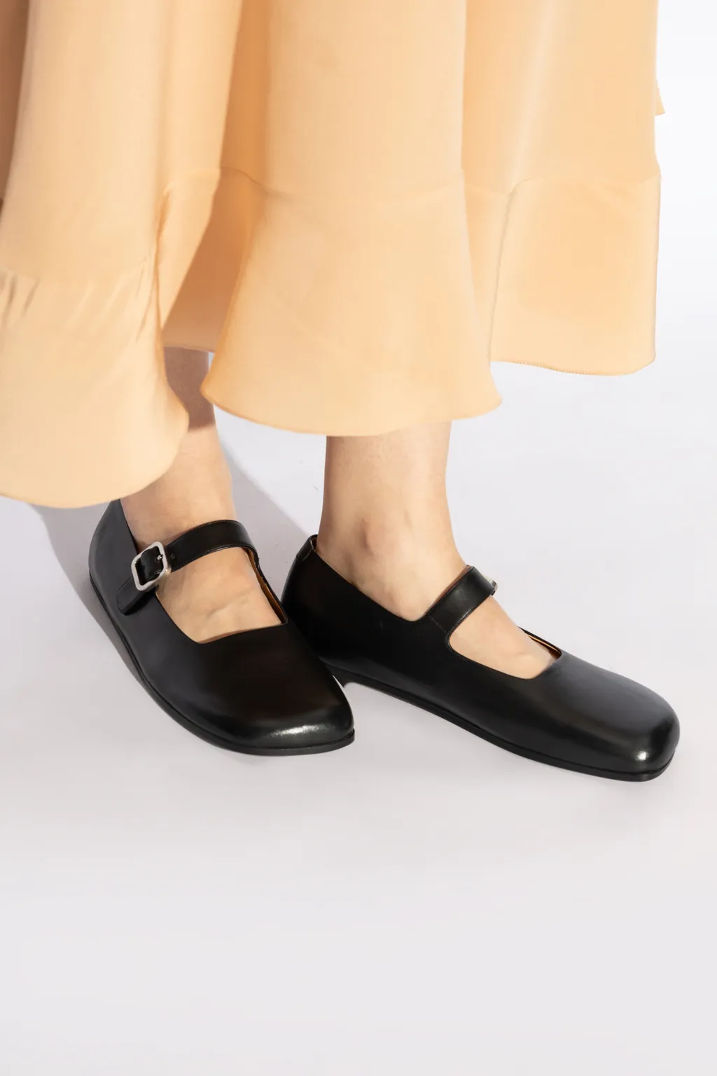 Square Toe Slip-On Ballerina Shoes