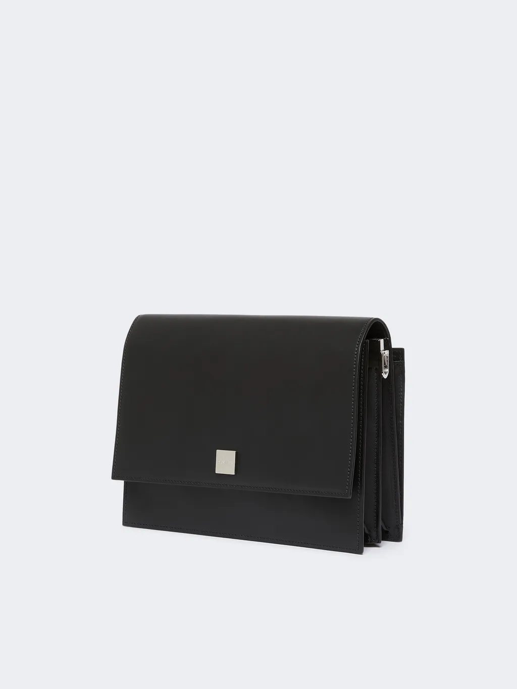 Logo-Engraved Shoulder Bag