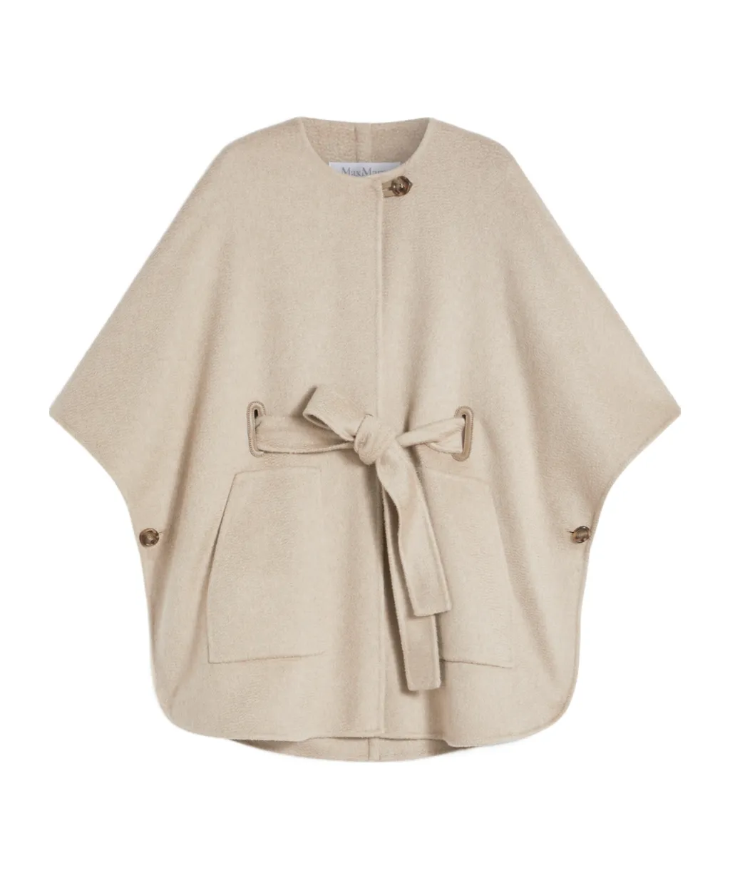 Cashmere Cape With Belt