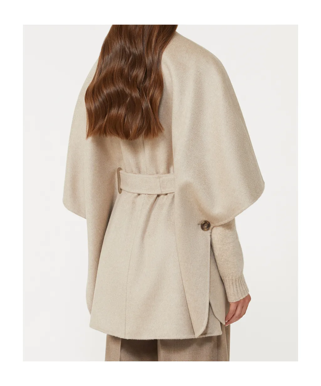 Cashmere Cape With Belt