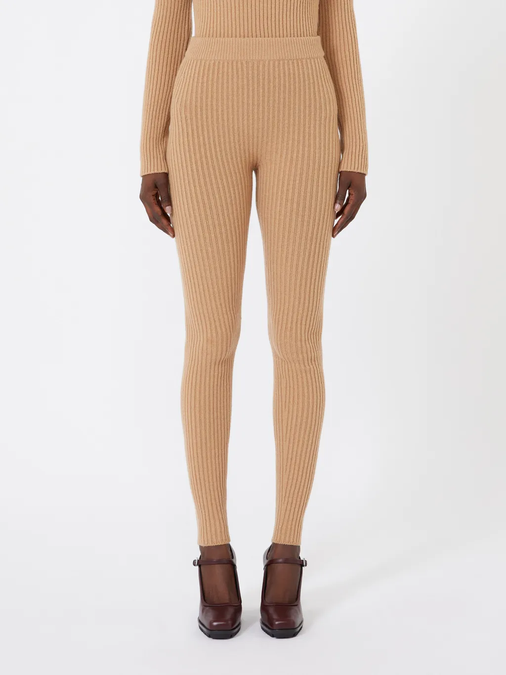 Wool And Cashmere Knit Leggings
