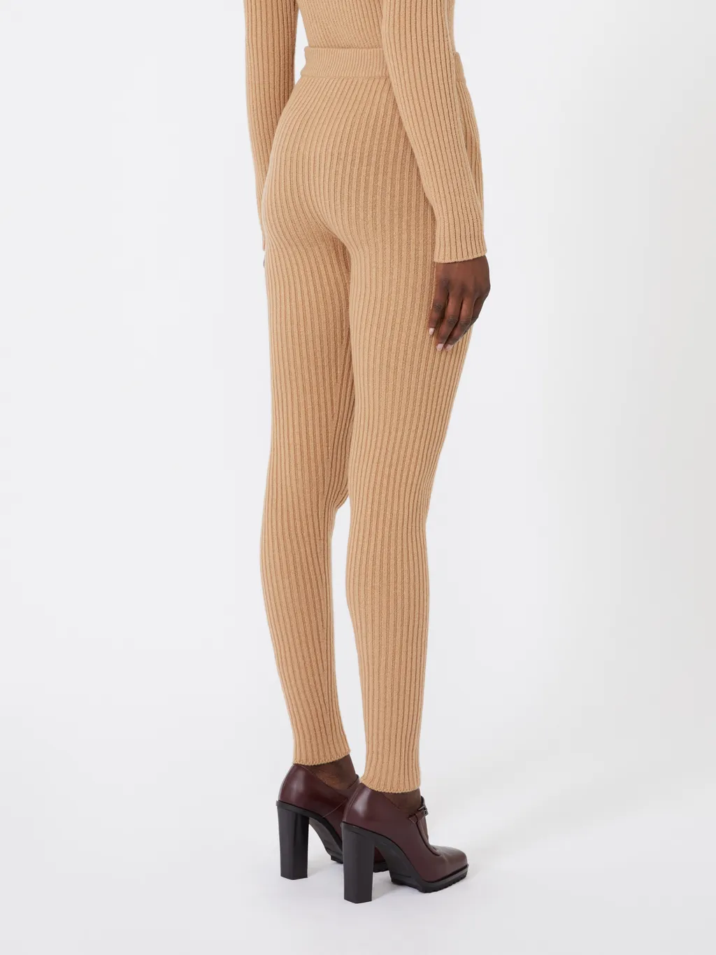 Wool And Cashmere Knit Leggings