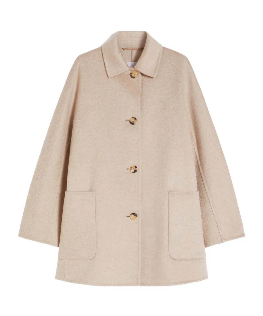 Short Pure Cashmere Coat