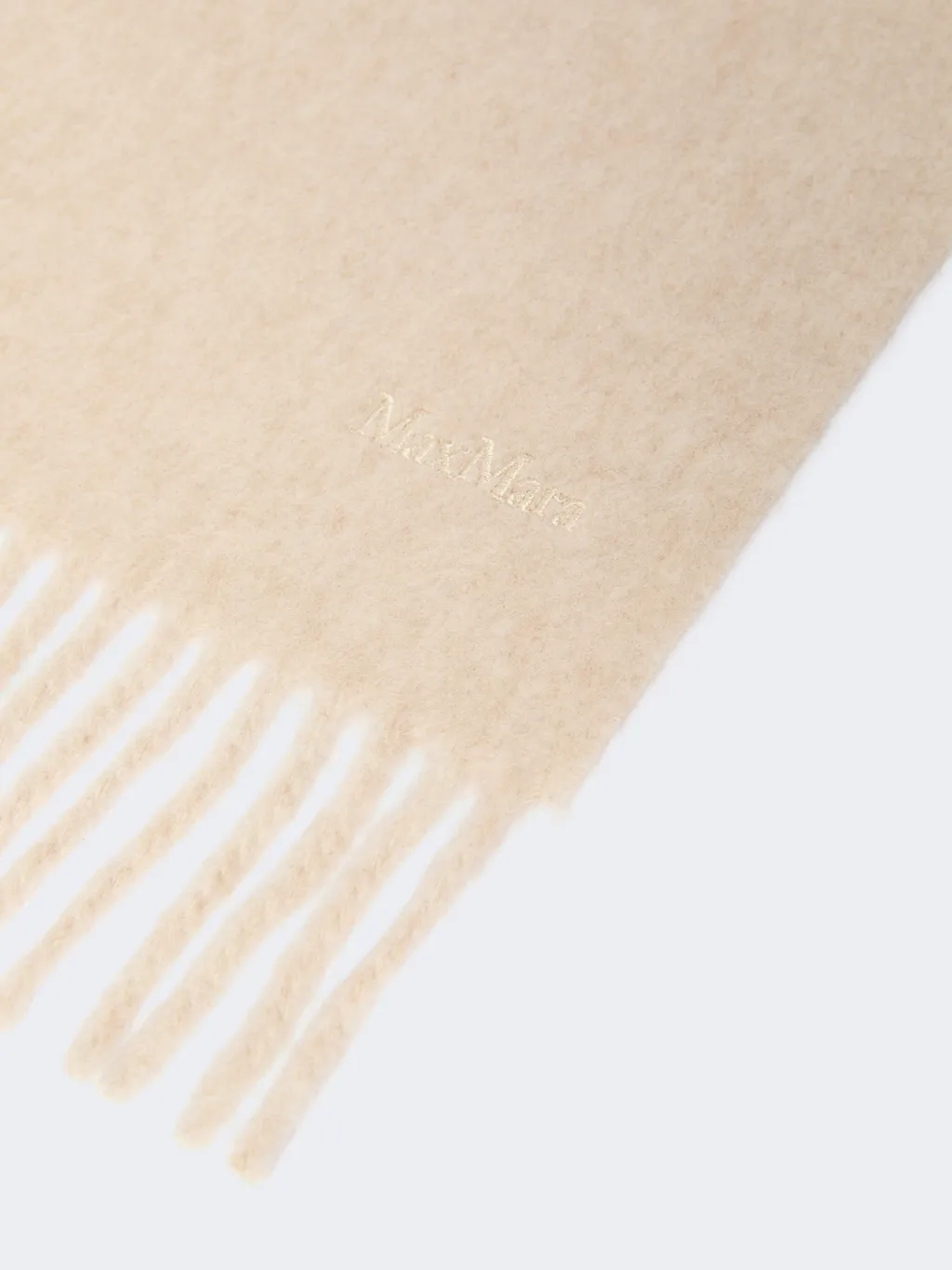Embroidered Wool Scarf