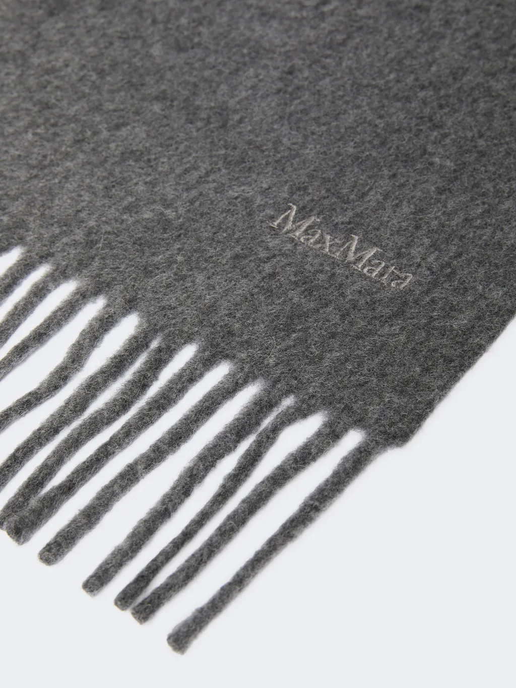 Embroidered Wool Scarf