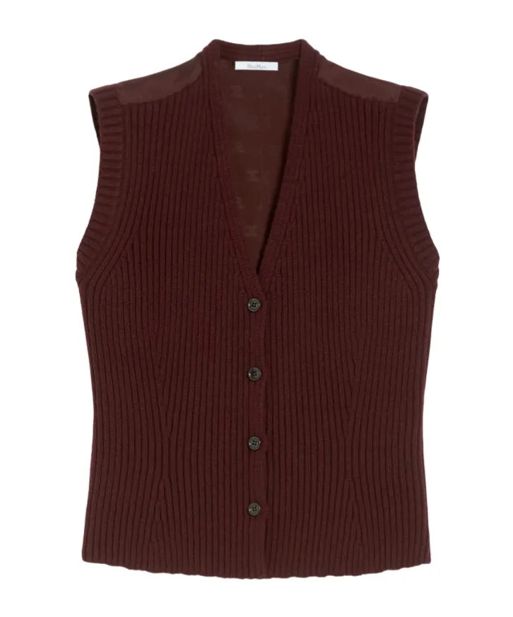 V-Neck Button-Up Gilet