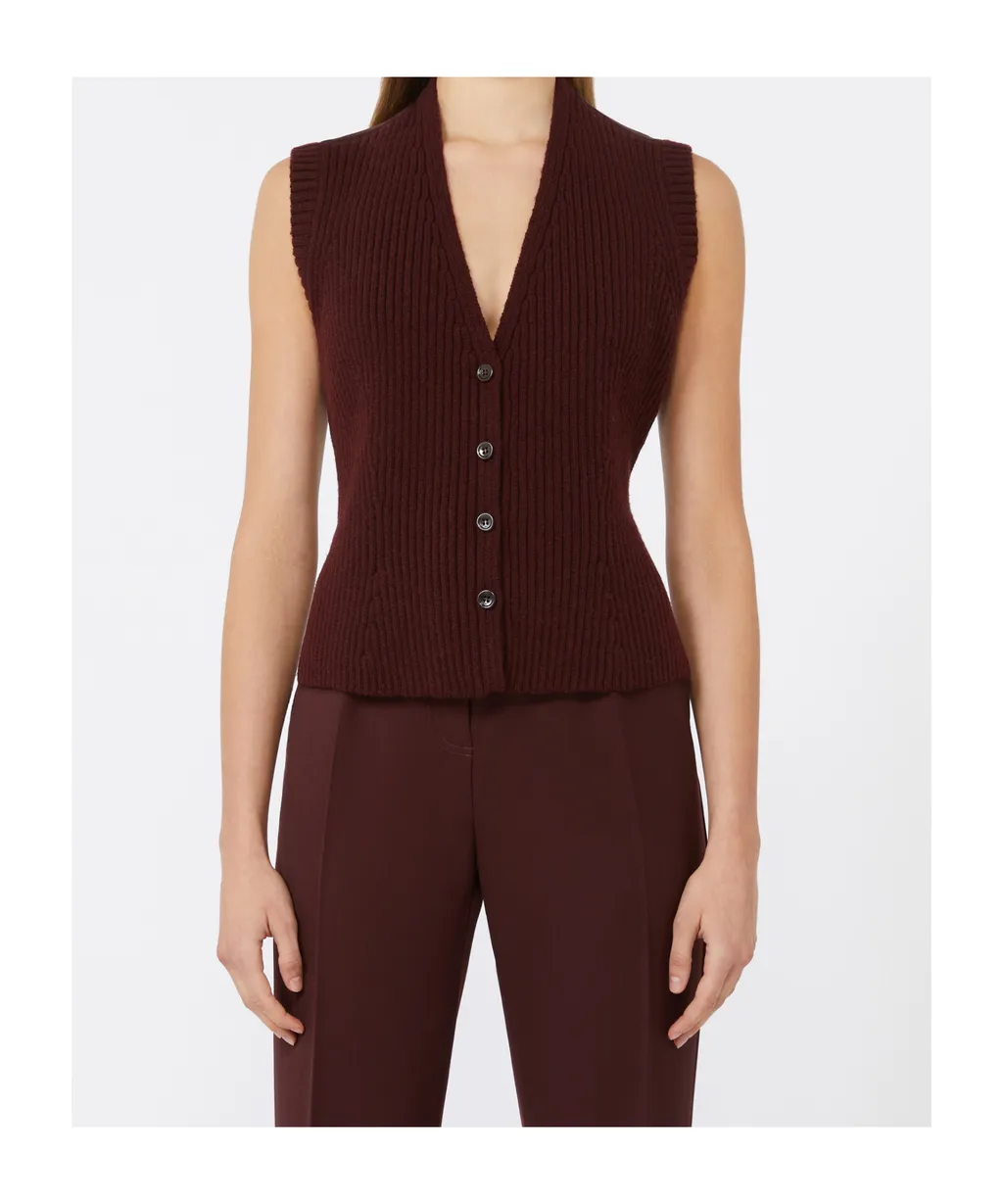 V-Neck Button-Up Gilet