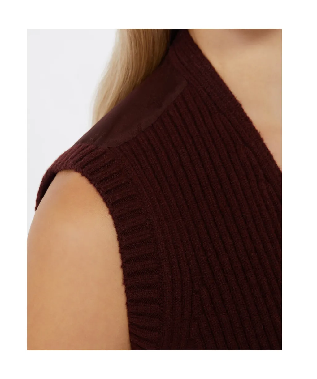 V-Neck Button-Up Gilet