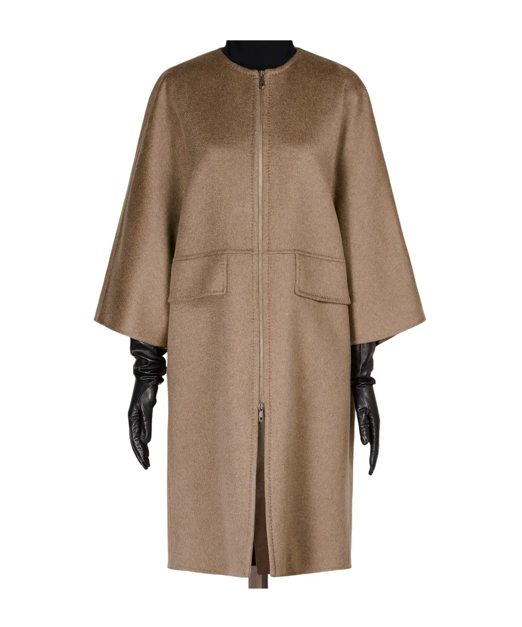 Atelier Amour Zip-Up Crewneck Coat