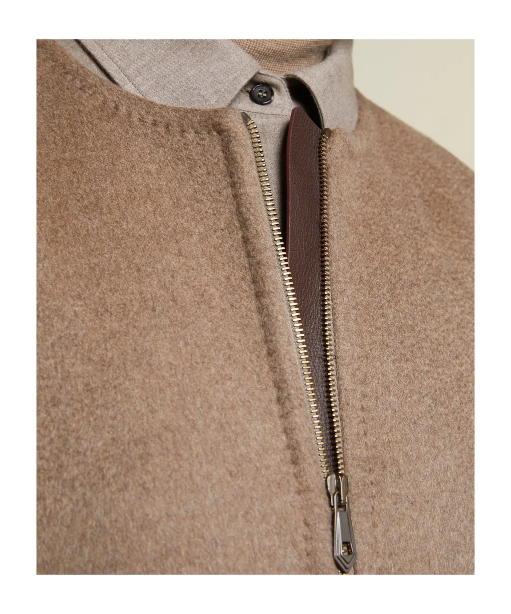 Atelier Amour Zip-Up Crewneck Coat