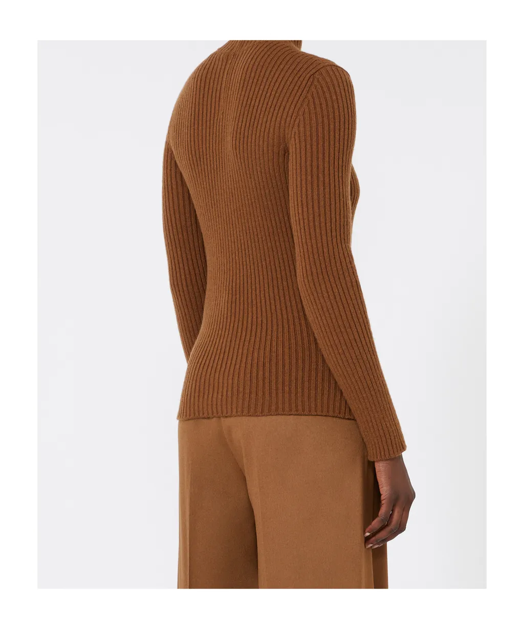 Wool And Cashmere Ribbed Turtleneck