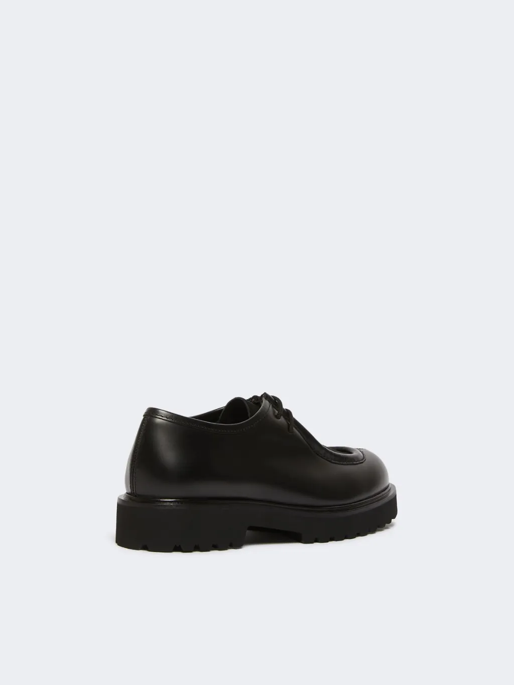 Leather And Suede Lace-Up Shoes