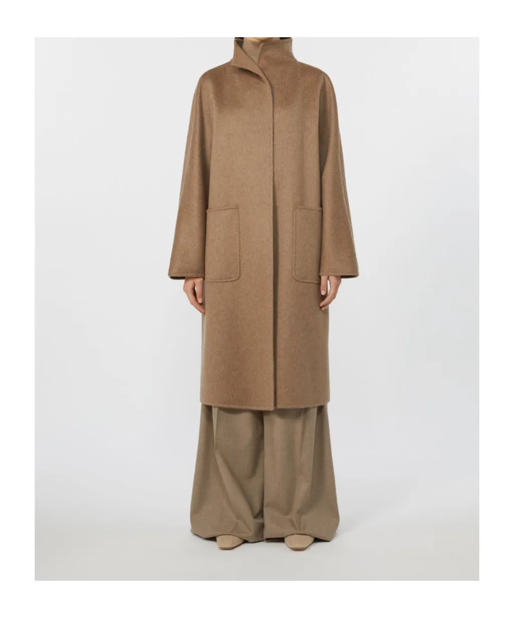 Lilia Open-Front Belted Coat