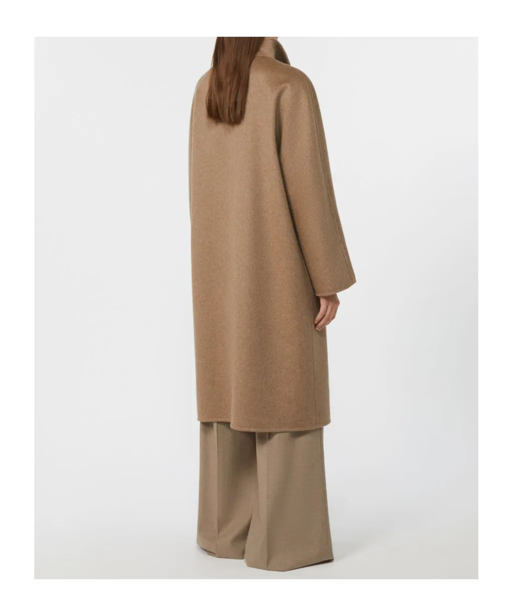 Lilia Open-Front Belted Coat